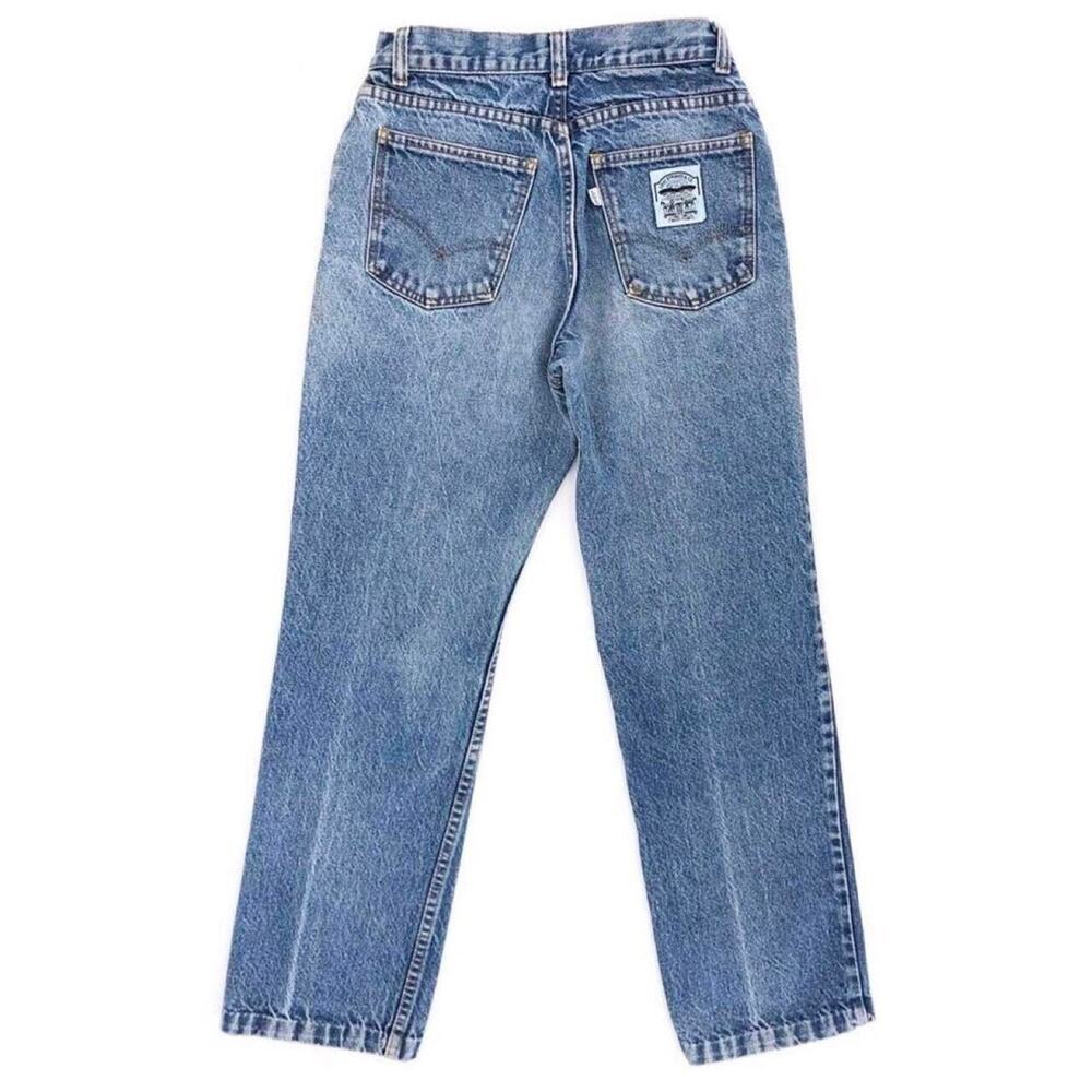 80s Levis Two Horse white patch jeans 1980s vintage
